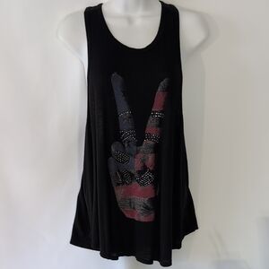 American Rebel black Usa Flag Graphic Tank Top